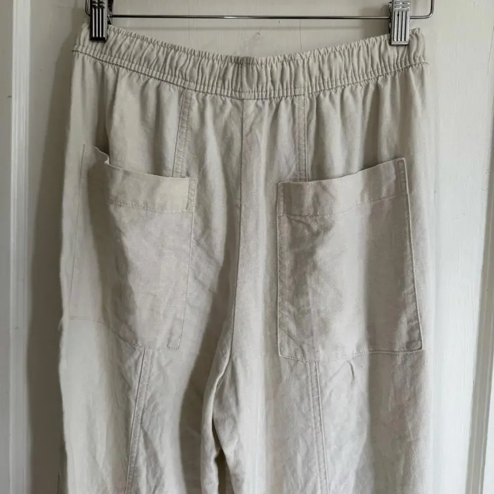 Zara Balloon Leg Linen Trousers